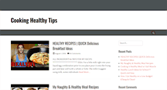 Desktop Screenshot of cookinghealthytips.com