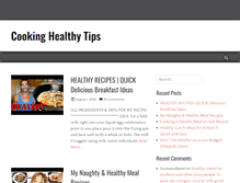 Tablet Screenshot of cookinghealthytips.com